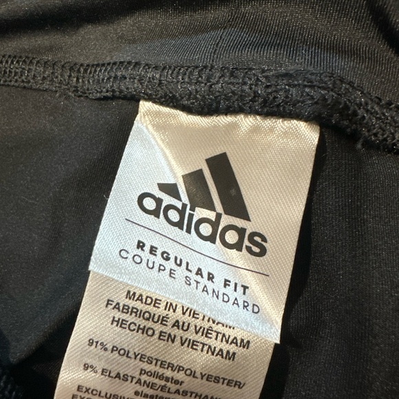 2/20$ NWT Adidas Girls Black Leggings with White Stripes size 14 - Picture 4 of 7
